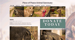 Desktop Screenshot of pieceofpeaceanimalsanctuary.org
