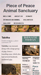 Mobile Screenshot of pieceofpeaceanimalsanctuary.org
